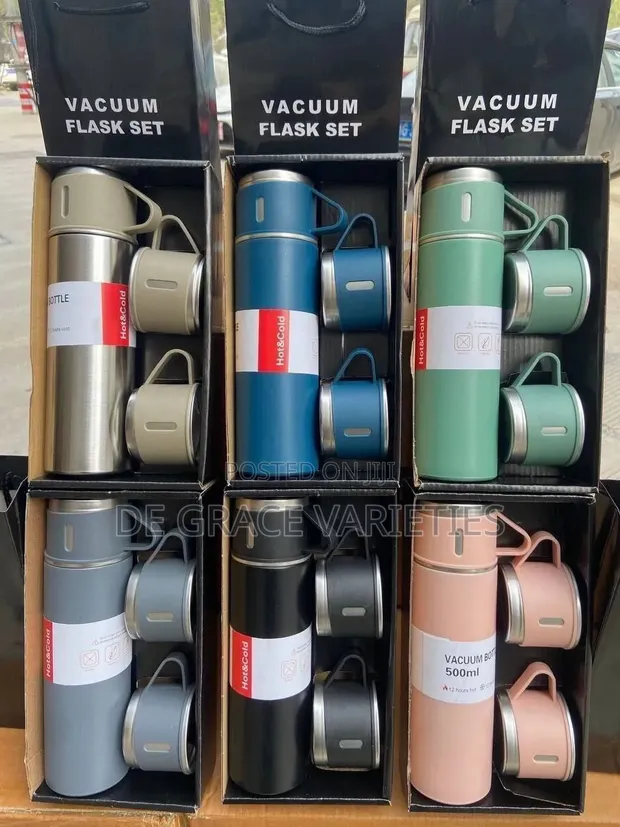3-in-1 Vacuum Flask Set - Souvenir/Gift - 1