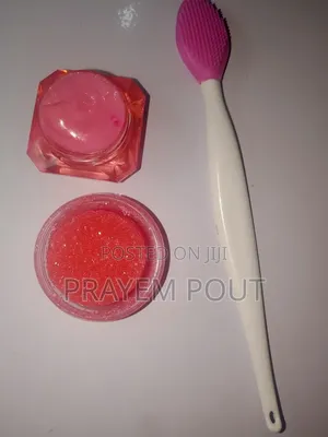Lip Scrub, Brightening Cream & Brush Set