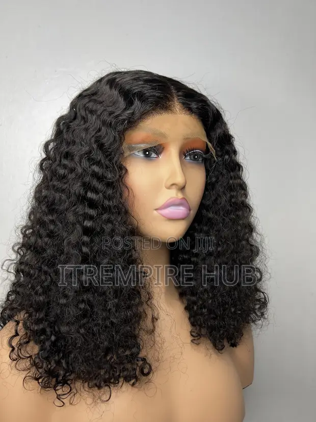 Black Pixie Curls - 14" Human Hair Wig - 1