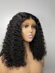 Black Pixie Curls - 14" Human Hair Wig - 1