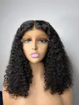 Black Pixie Curls - 14" Human Hair Wig - 2