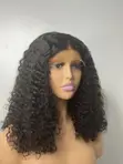 Black Pixie Curls - 14" Human Hair Wig - 3