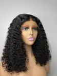 Black Pixie Curls - 14" Human Hair Wig - 4