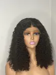 Black Pixie Curls - 14" Human Hair Wig - 5