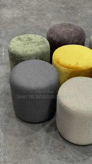 Round Ottoman - Home Interiors