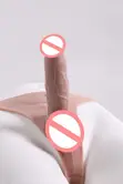 Strap-on Dildo - Brown Silicone - 4