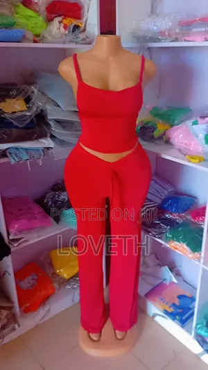 Zara Two Piece Fabric Set - Red
