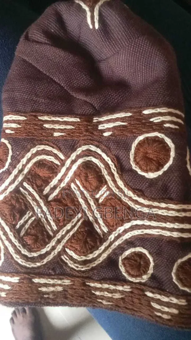 Yoruba Handmade Gobi Cap & Abeti Aja Outfit - 1