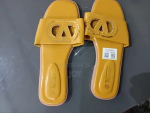 Fendi Brown Leather Slippers - Size 40