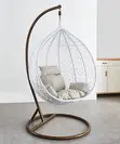 Farar Teardrop Hanging Egg Chair - 1