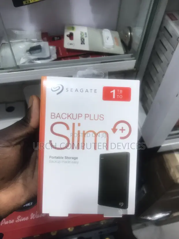 Seagate Backup Plus Slim 1TB External HDD - 1