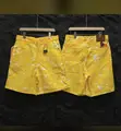 Designer Brushstroke Camo Denim Shorts - 1