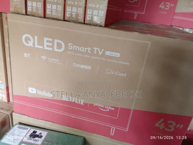 Brand New itel 43" Digital Smart TV (Netflix, YouTube, Facebook) - 1