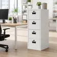 Boss Office Products White 4-Drawer Metal Filing Cabinet - 2