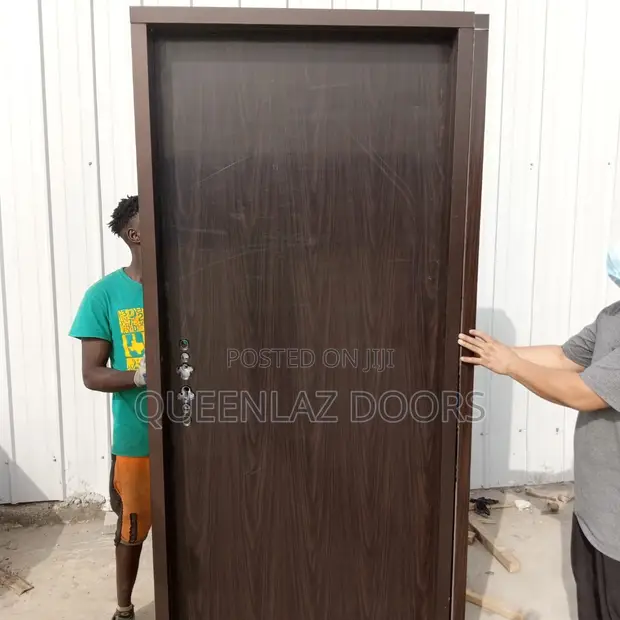 Brand New Steel Panel Room Door - Brown - 1