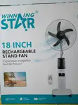 Winning Star 18" Rechargeable Mist Fan with Solar Panel & Bulbs - 4