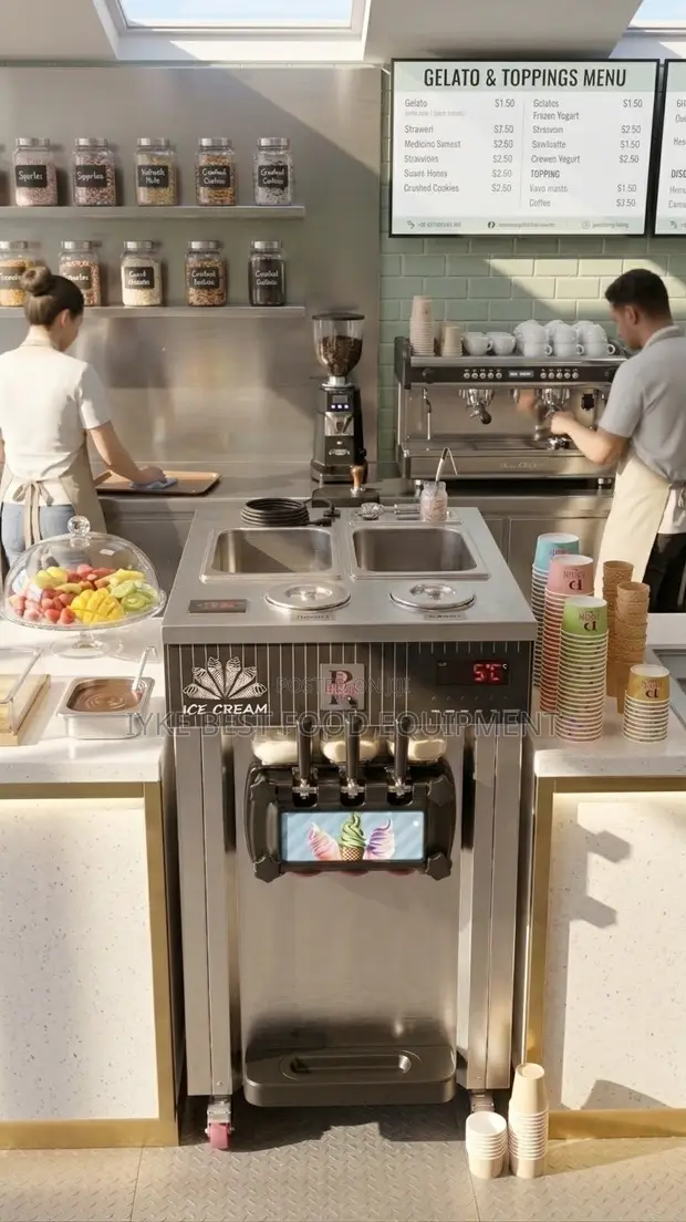 Brand New Table Top Ice Cream Machine - 1
