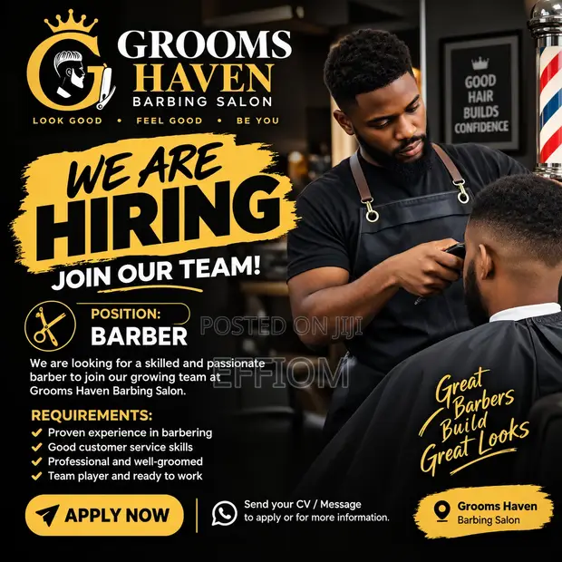 Grooms Haven Salon: Ana Neman Kwararren Mashin Gashi - 1