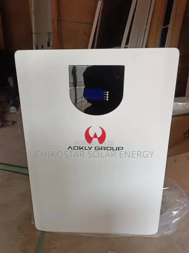Aokly Group 5.12kWh 48V 100Ah Wall-Mounted LiFePO4 Battery - 1
