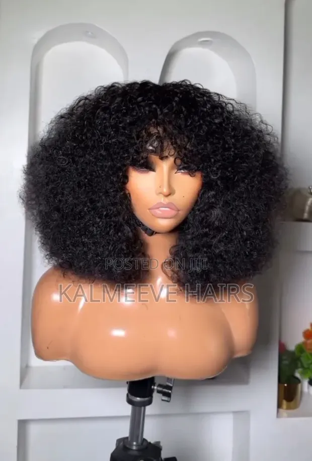 100% Raw Human Hair Fringe Wig - 1