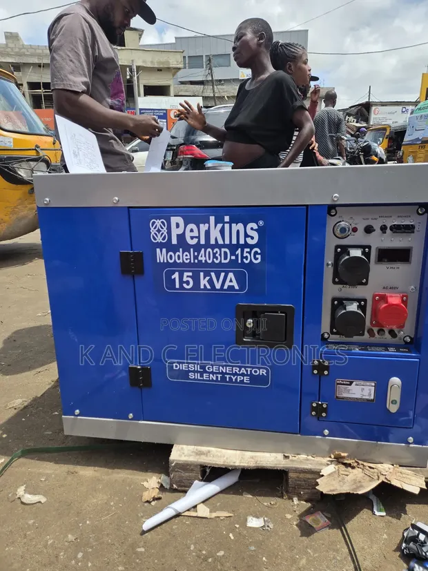 Brand New Perkins 15kVA Three-Phase Soundproof Diesel Generator - 1