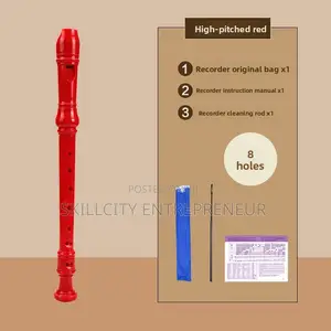 Recorder Flute with Cleaning Stick - Brand New