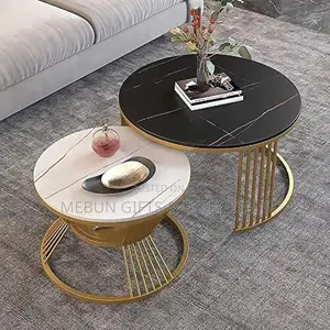 2-in-1 Gaskiyar Marble Modern Center Table Set