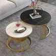 2-in-1 Gaskiyar Marble Modern Center Table Set - 1