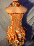 Ready To Wear Classic Short Gown - Orange - 2
