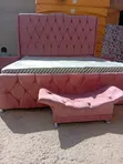 6x6 Ingantacciyar Kayan Kwalara Pink Mai Fafutuka - 1