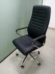 Boss Office Products Executive Office Chair - Black Leather - 1