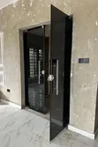 Black 10mm Tempered Frameless Ante Room Glass Door - 3
