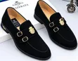 Mazerata Italian Style Men's Suede Monk Strap Loafers - 2