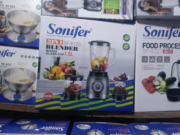 Sonifer 3-in-1 Commercial Blender (500W, 1.5L Gilash Cup) - 1
