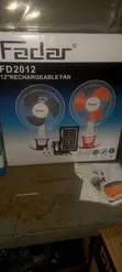 Fadar Rechargeable Table Fan with Solar Panel - 2