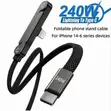 3-in-1 Phone Stand & 240W USB-C zu Lightning Cable - 2