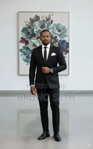 Elitman Black Corporate 2-Piece Suits for Men