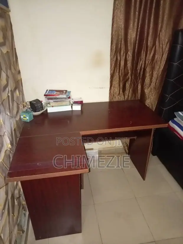 Home Interiors L-Shaped Reading Table with Drawer - 1