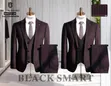 3-Piece Turkey Suit (Jacket, Vest, Pants) - Ash - 2