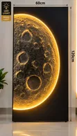 3D Moon LED Wall Frame 60x120cm - 1