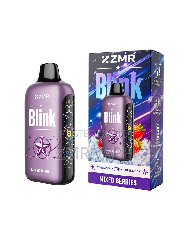 ZMR Blink Mixed Berries Rechargeable Disposable Vape - 50,000 Puffs - 1