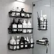 5-in-1 Stainless Steel Shower Caddy Corner Rack - 1