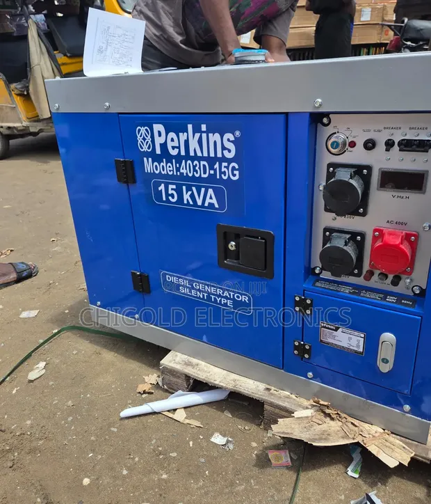 15 kVA Perkins Diesel Generator 3 Phase 100% Copper Coil - 1