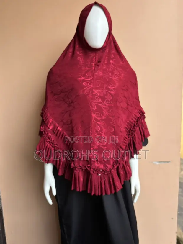 Big Size Hijab - Red - 1