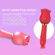 King Rose Tongue Licking Telescopic Vibrator G-Spot Dildo - 1