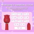 King Rose Tongue Licking Telescopic Vibrator G-Spot Dildo - 2