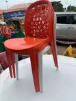 Durable Plastic Chair - Red - 1