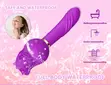 King Rose Tongue Licking Vibrator - Purple - 1