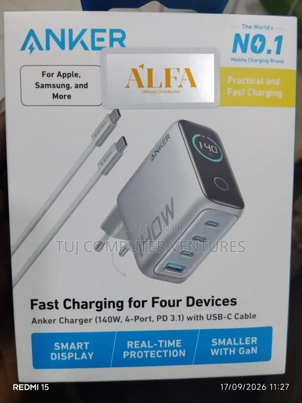 Anker 140W Super Fast Charger Mai Nuni Da LED - 1