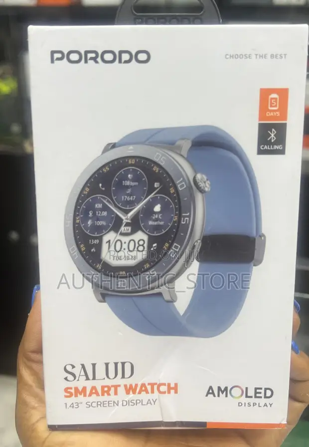 Porodo Salud Smart Watch - Shuɗi - 1